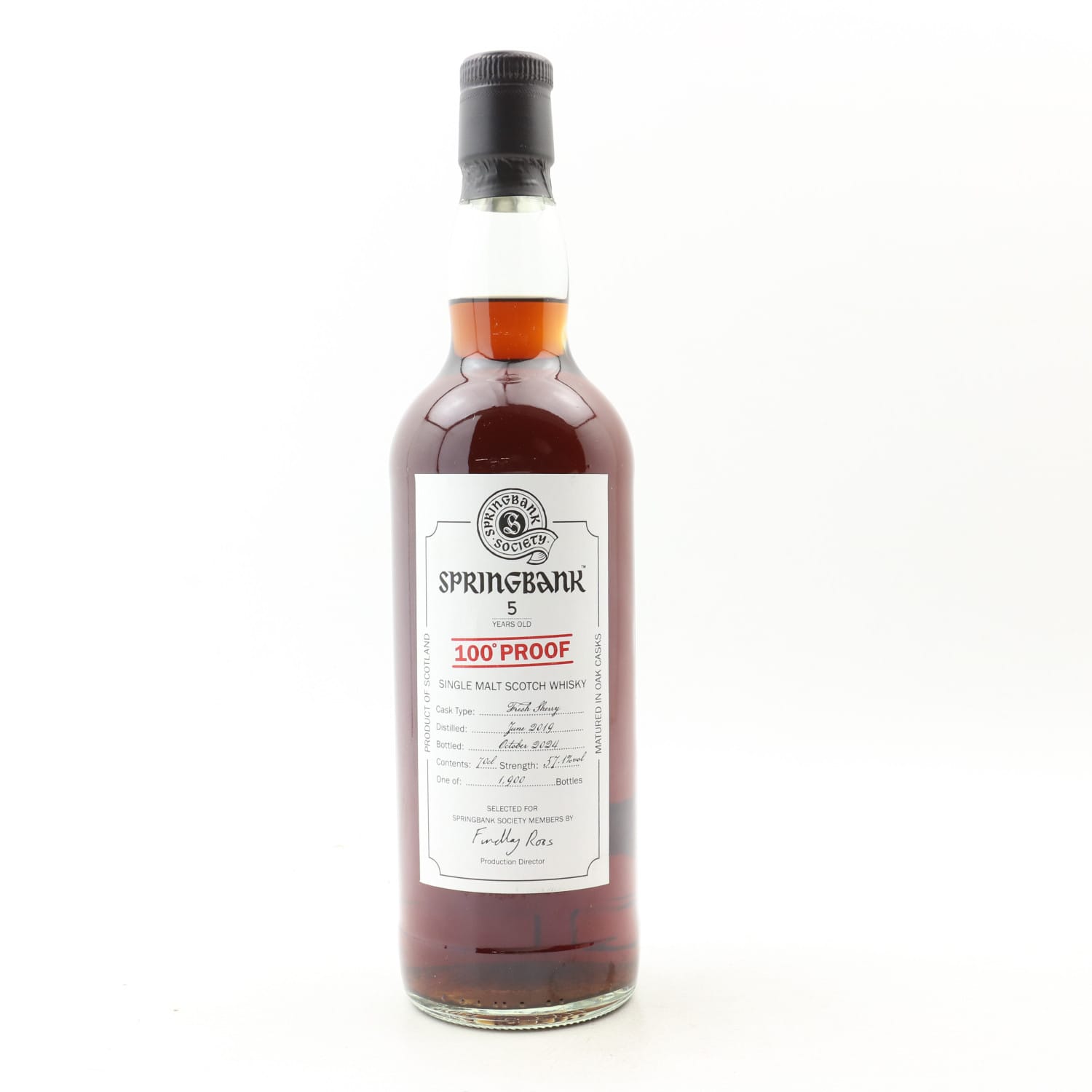 SPRINGBANK 5YO  100° PROOF SHERRY Springbank 5 Year Old 100 Proof | Bottled 2025 | Campbeltown