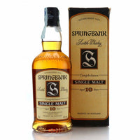 Springbank 10 Year Old Campbeltown Single Malt Scotch Whisky (1990s rare bottling) 70cl