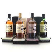 Yamazaki Tsukuriwake 2024 Set 4x 70cl with matching marbled display stands