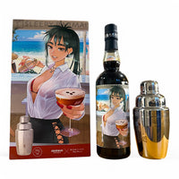 Amahagan World Liqueur Sleepy Barmaid Limited Japan Exclusive Cocktail Shaker Gift Set Japanese Liqueur (2024) 70cl